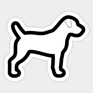 Parson Russell Terrier Silhouette Sticker